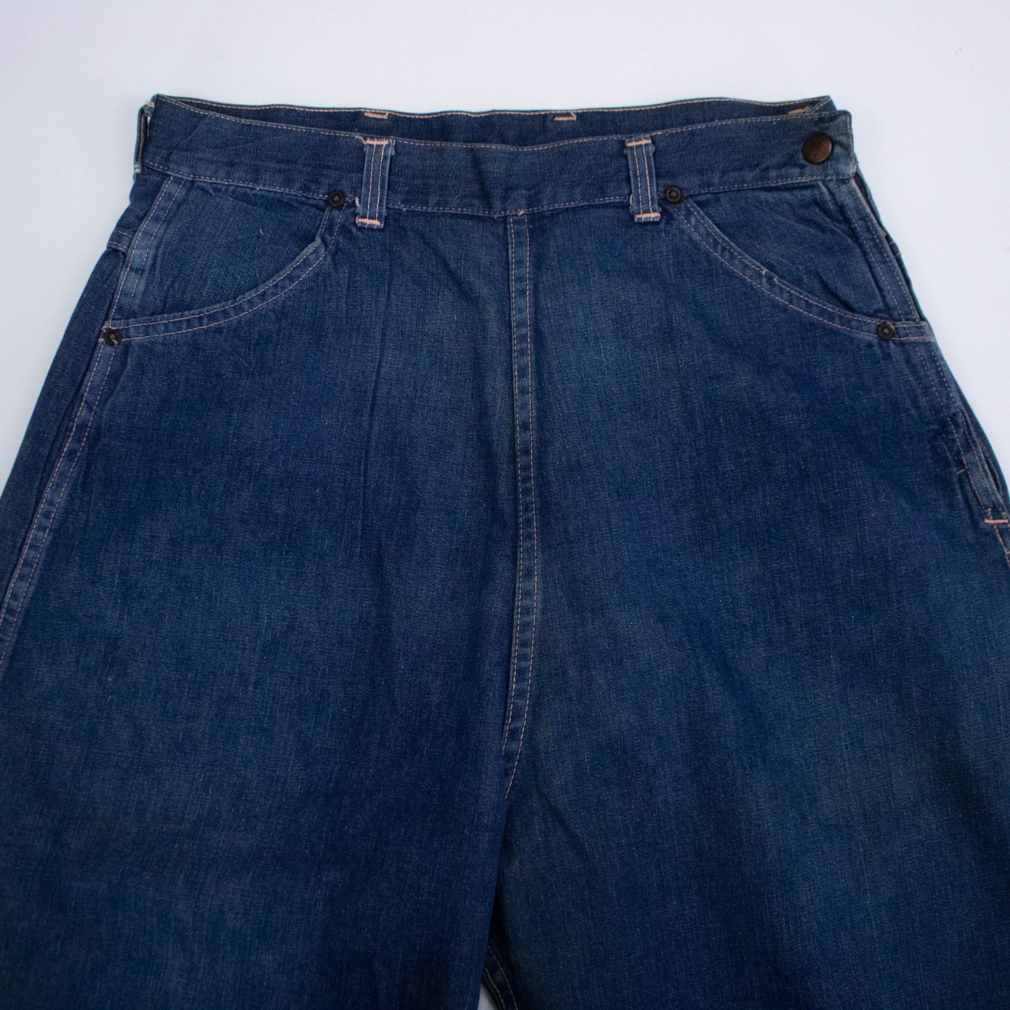 40s 50s Sz 29 Dark Side Zip Jeans