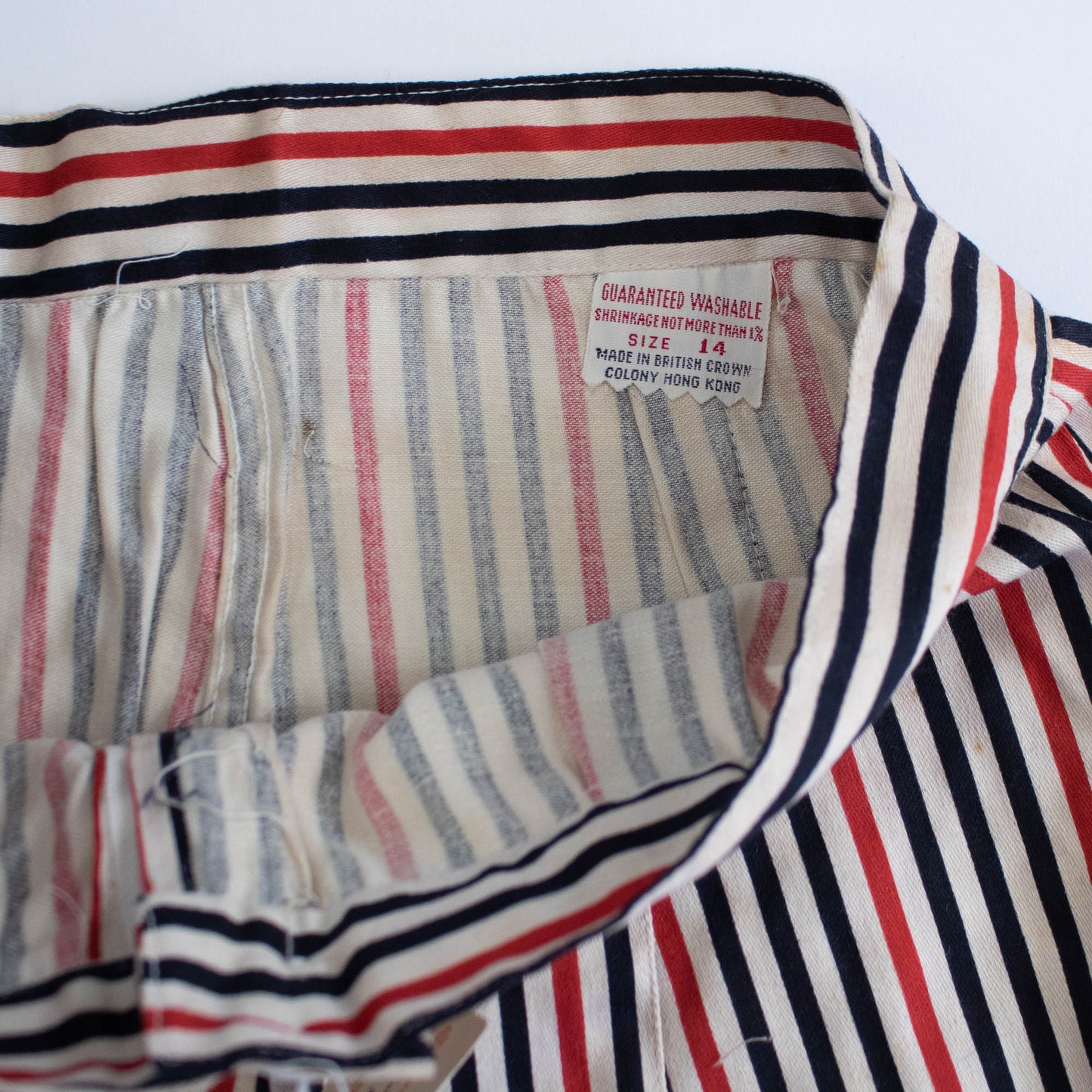 Deadstock 50s Srtriped Cotton Shorts 26