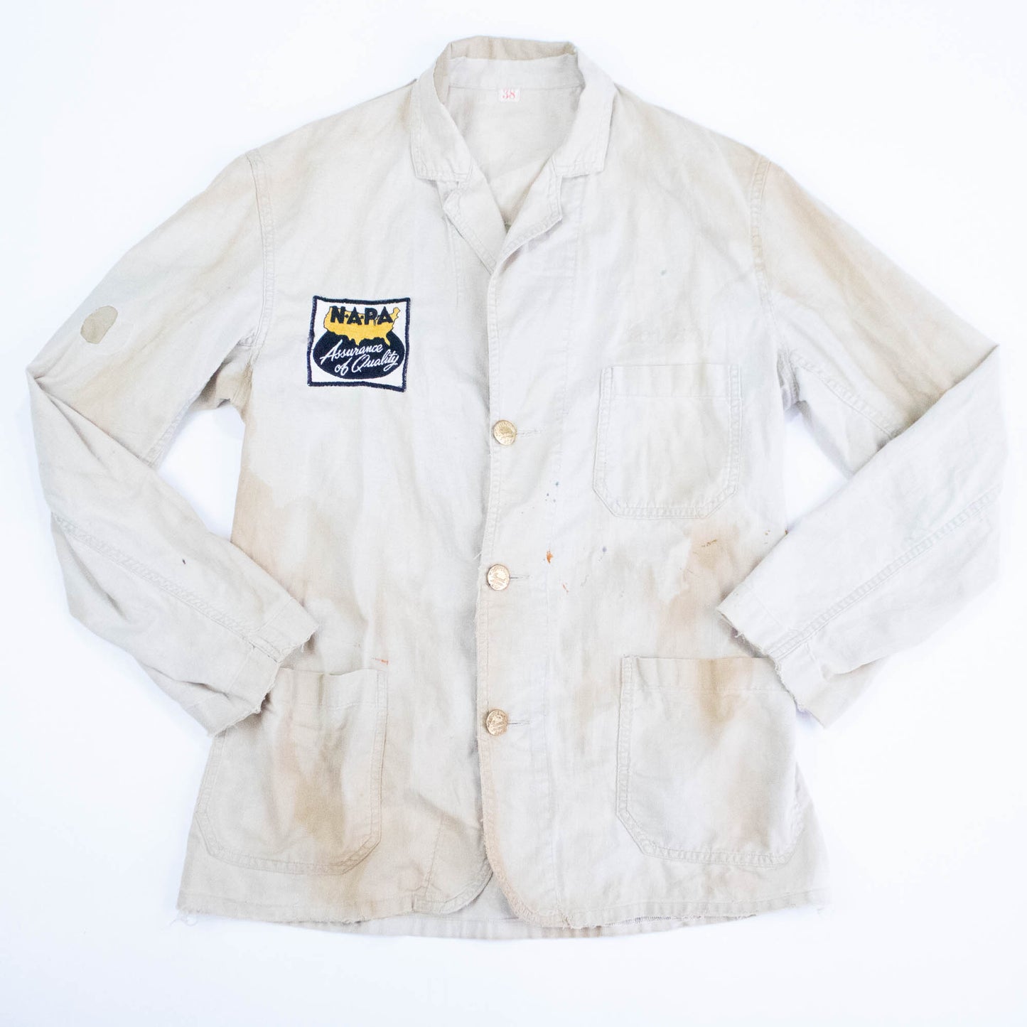 30s 40s Tan Napa Work Jacket