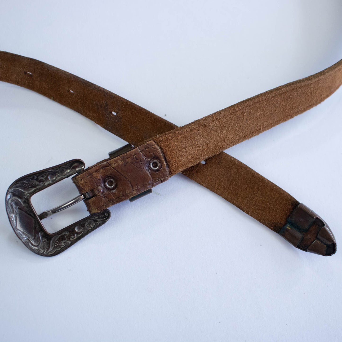 40s 50s Western Leather Belt