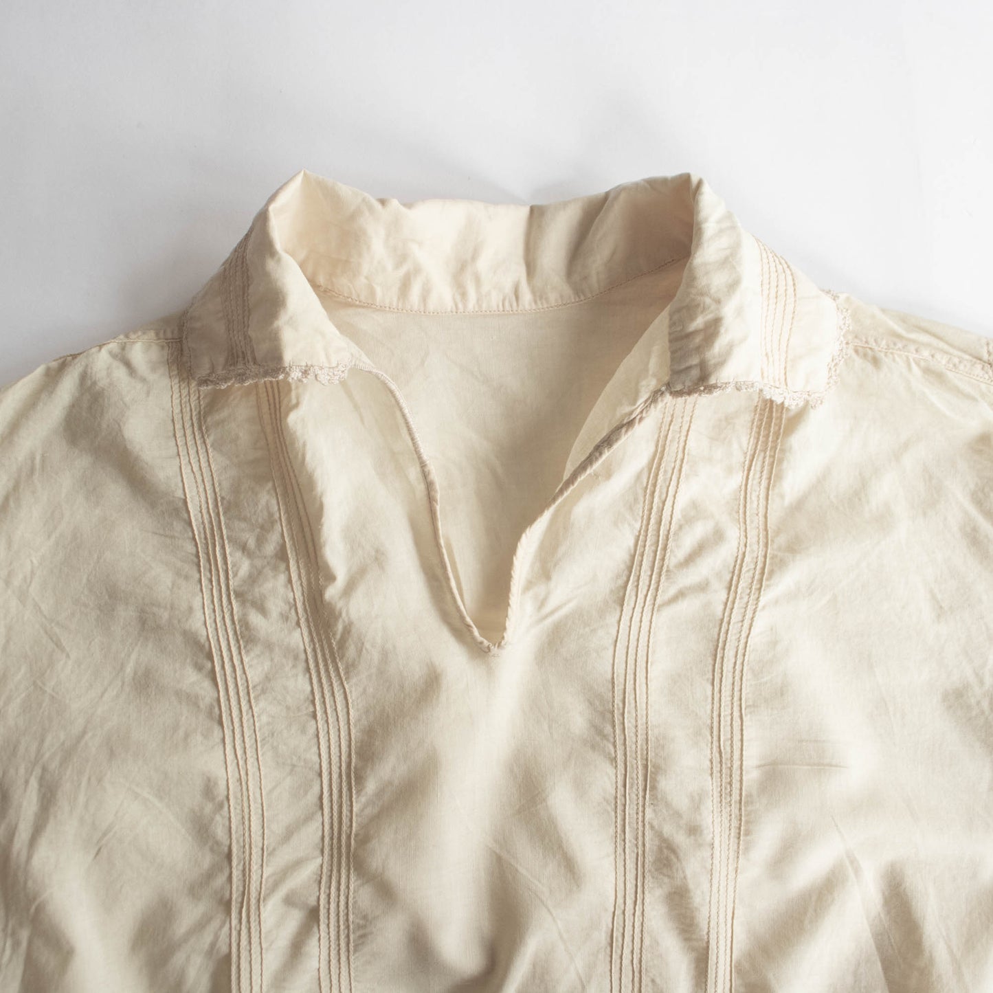 Victorian Small Medium Pale Yellow Middy Blouse