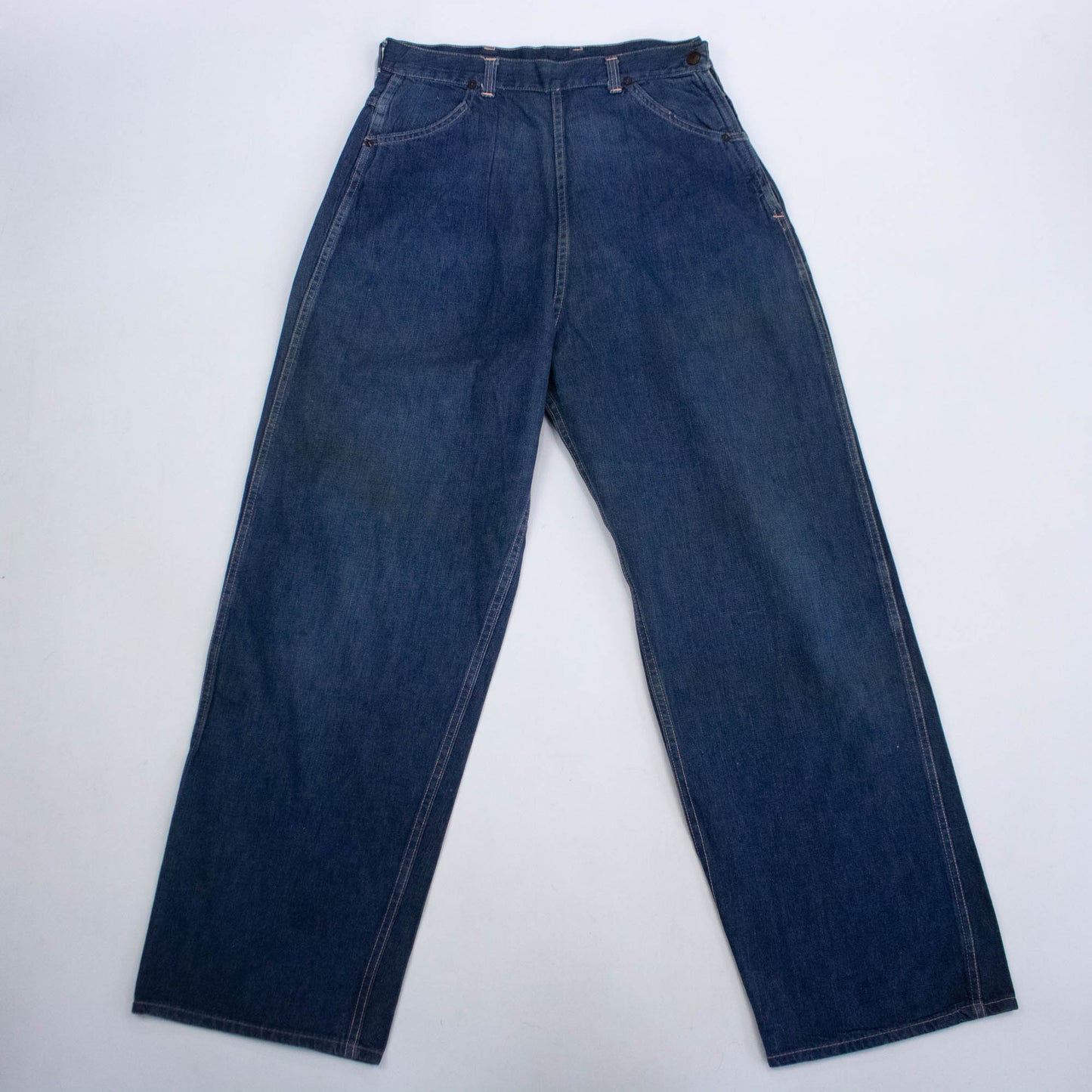 40s 50s Sz 29 Dark Side Zip Jeans