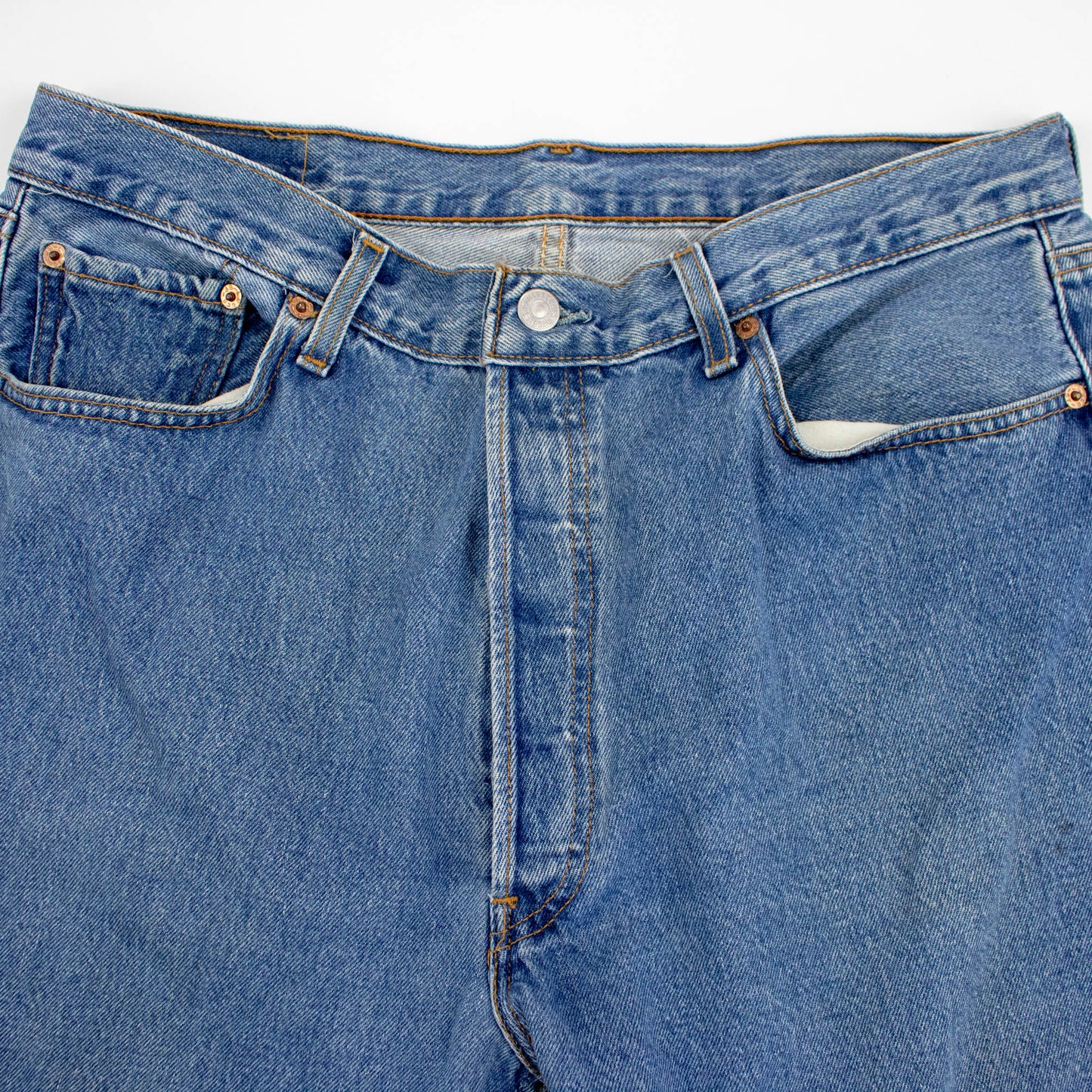 90's Waist Sz 34 35 USA Made Levis 501 Jeans