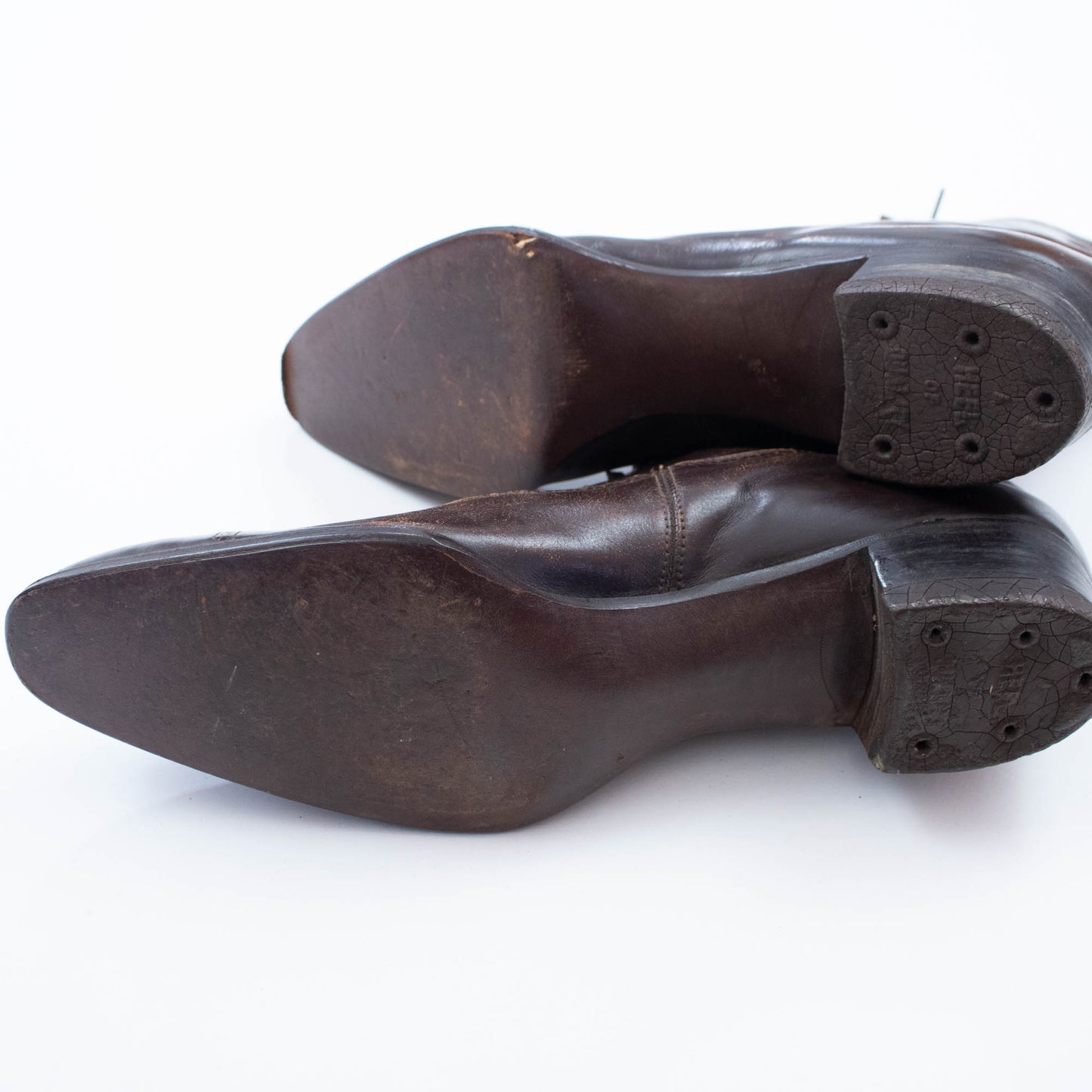 Sz 6 6.5 Victorian Leather Boots