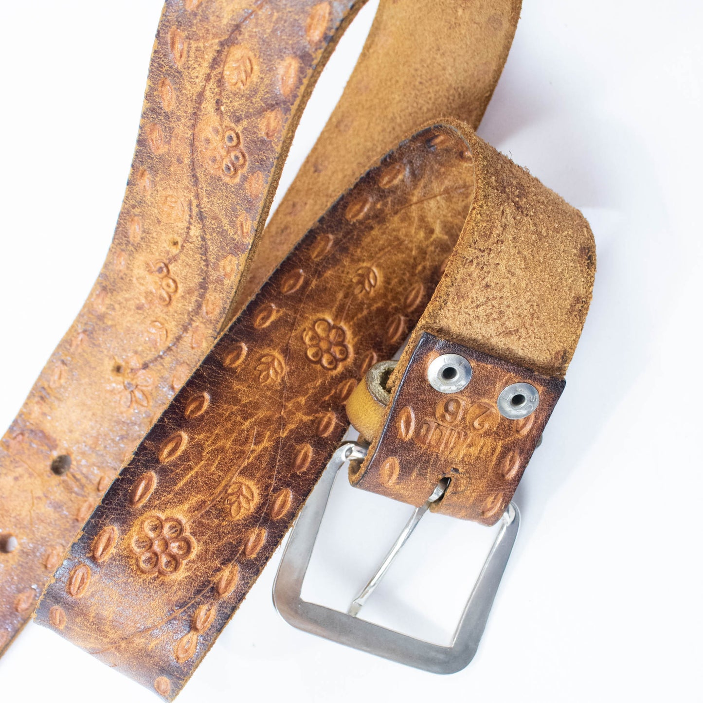 Tooled Leather Belt