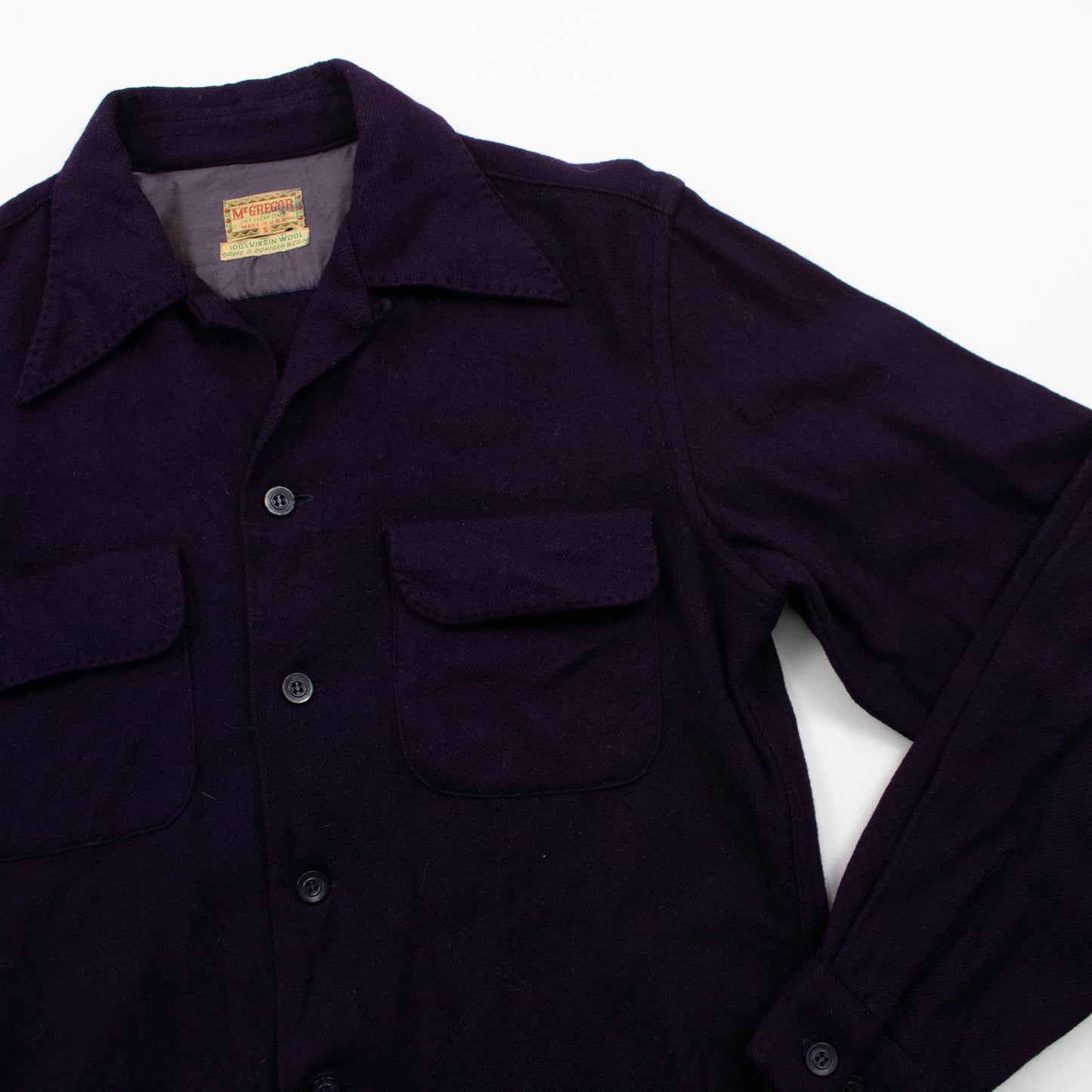 40's Small Medium McGregor Loop Collar Shirt