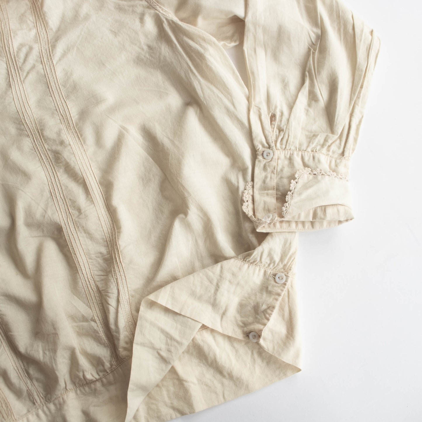 Victorian Small Medium Pale Yellow Middy Blouse