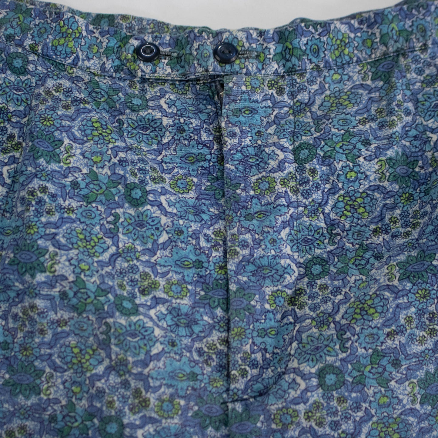 Blue Floral Shorts