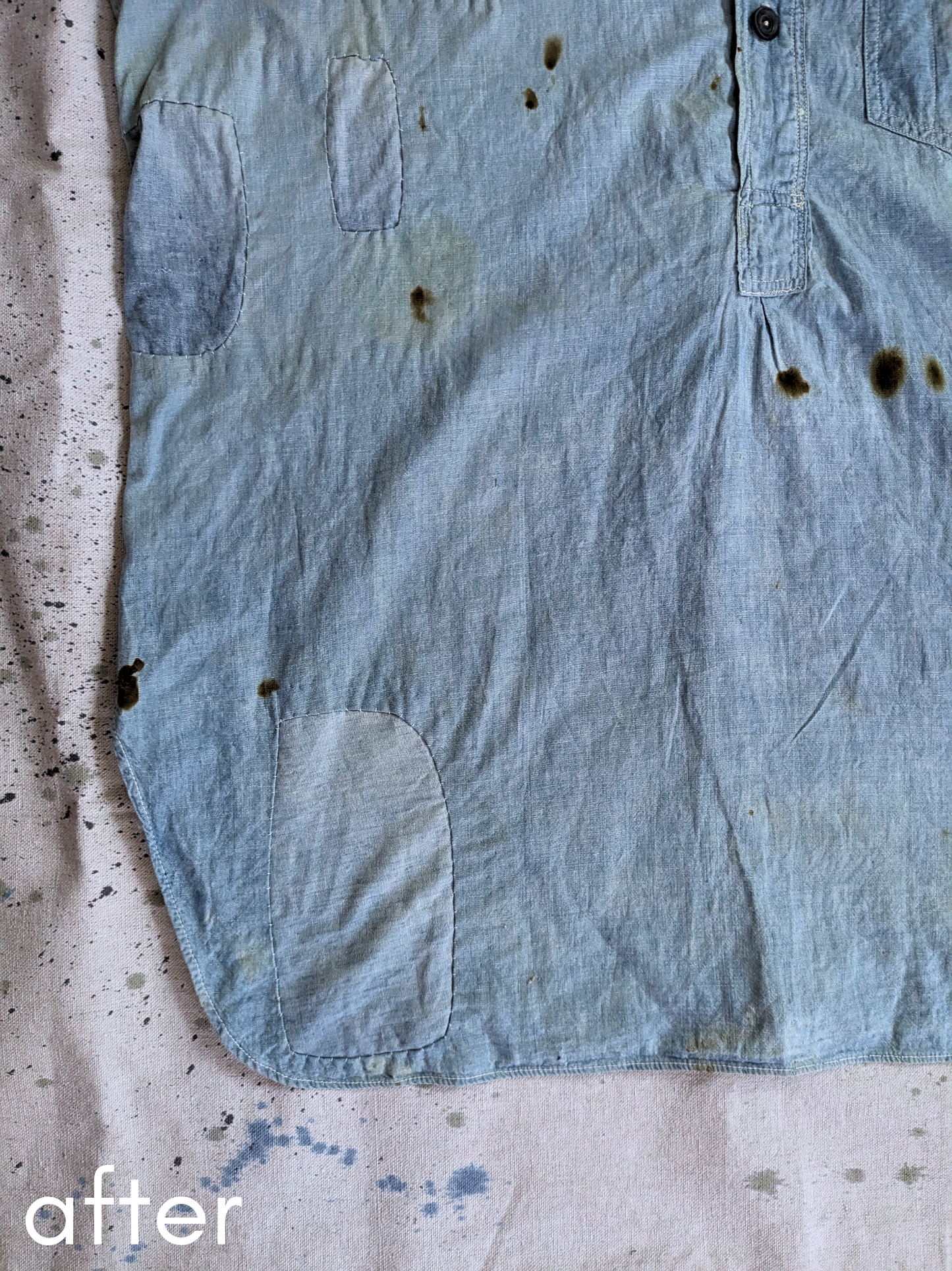 Chin Strap Chambray Popover