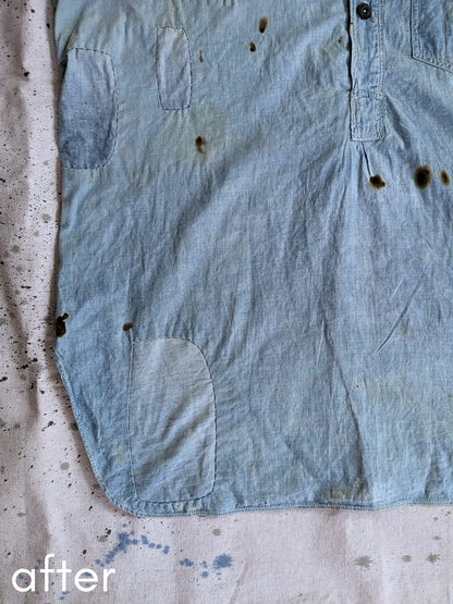 Chin Strap Chambray Popover
