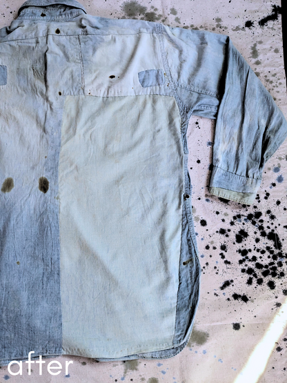 Chin Strap Chambray Popover