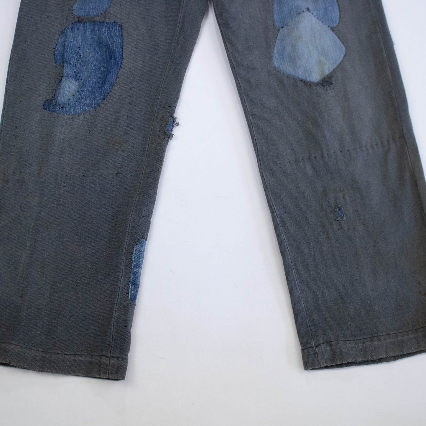 Pointer Brand 40s/50s Whipcord Pants with Original Denim Repairs