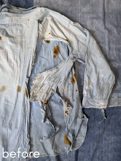Chin Strap Chambray Popover