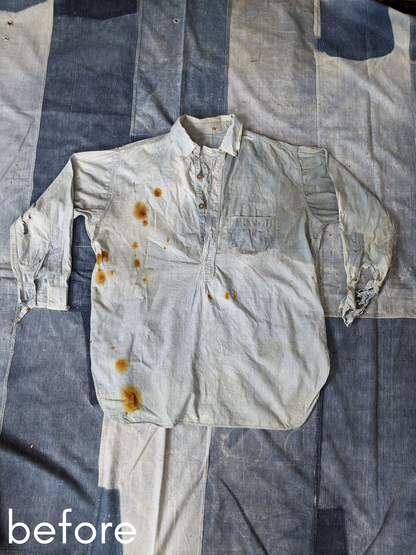 Chin Strap Chambray Popover