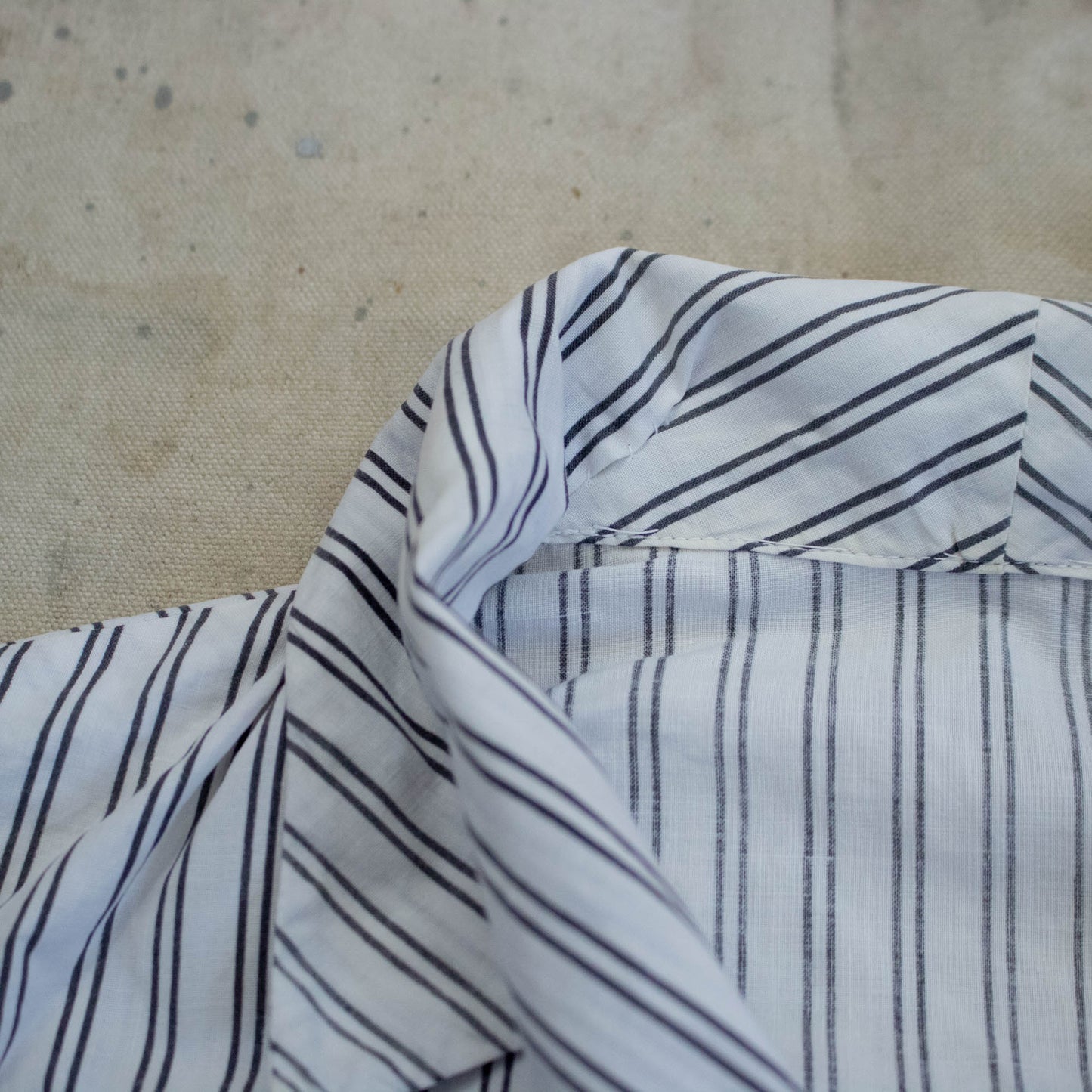 50s Does Victorian Striped Blouse