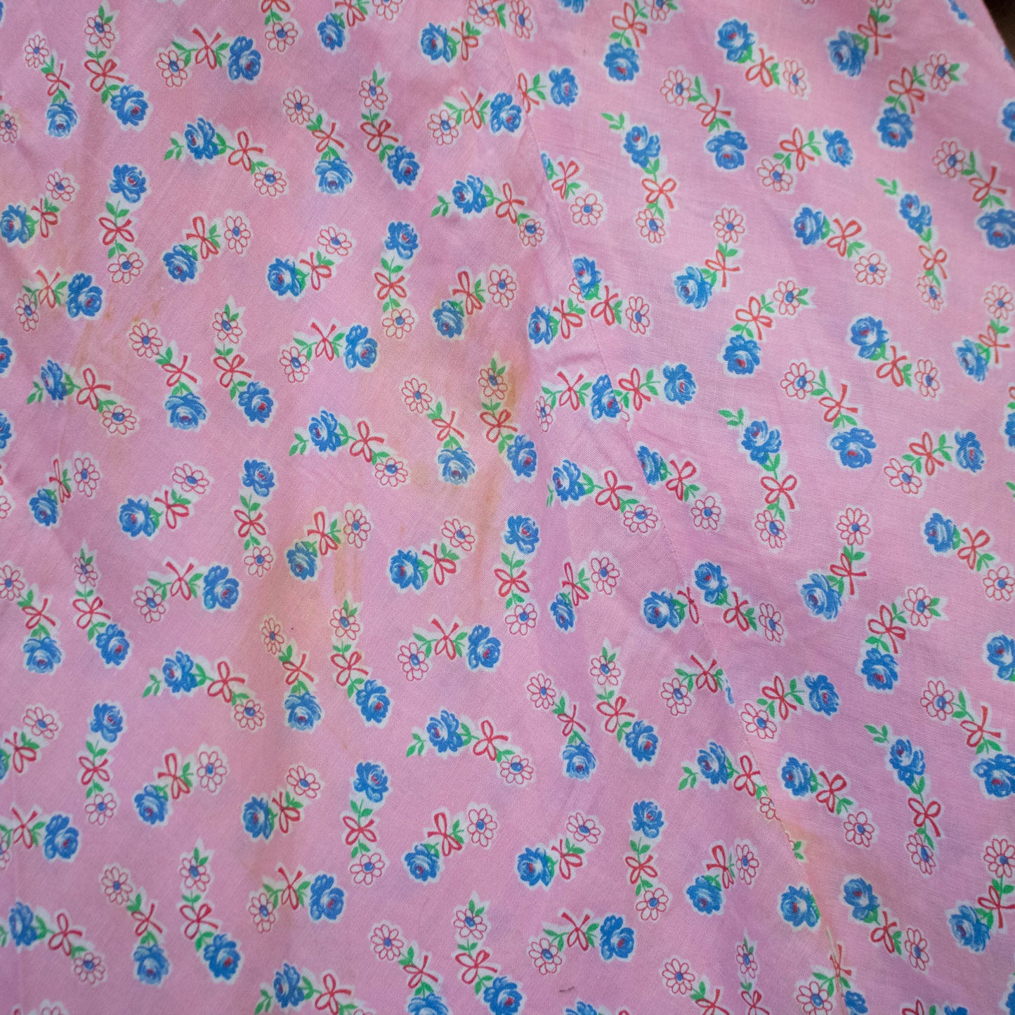 40s Pink Feedsack Dress