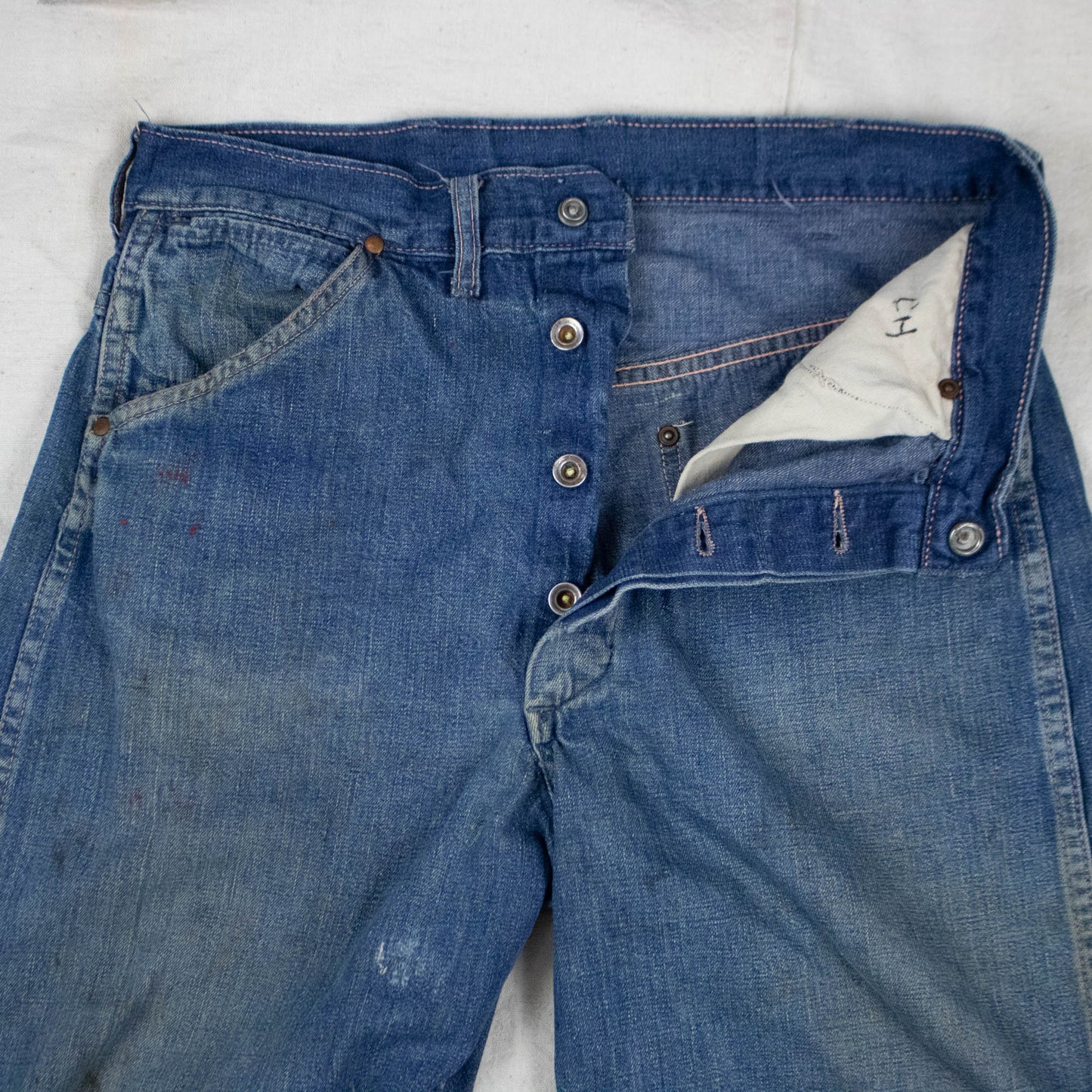 Early Doughnut Button Jeans