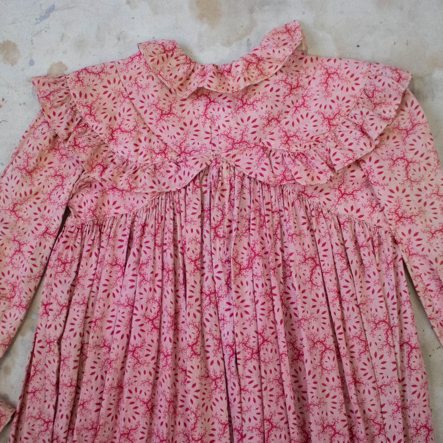 Antique Pink Calico Dress