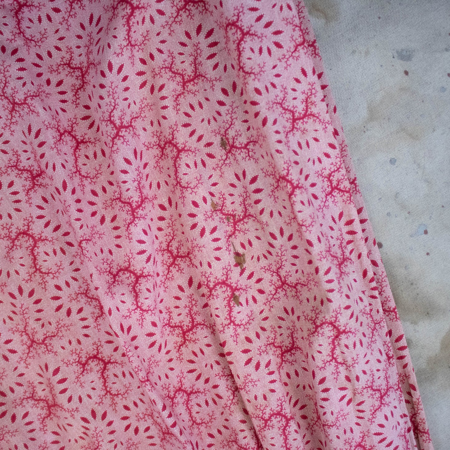 Antique Pink Calico Dress