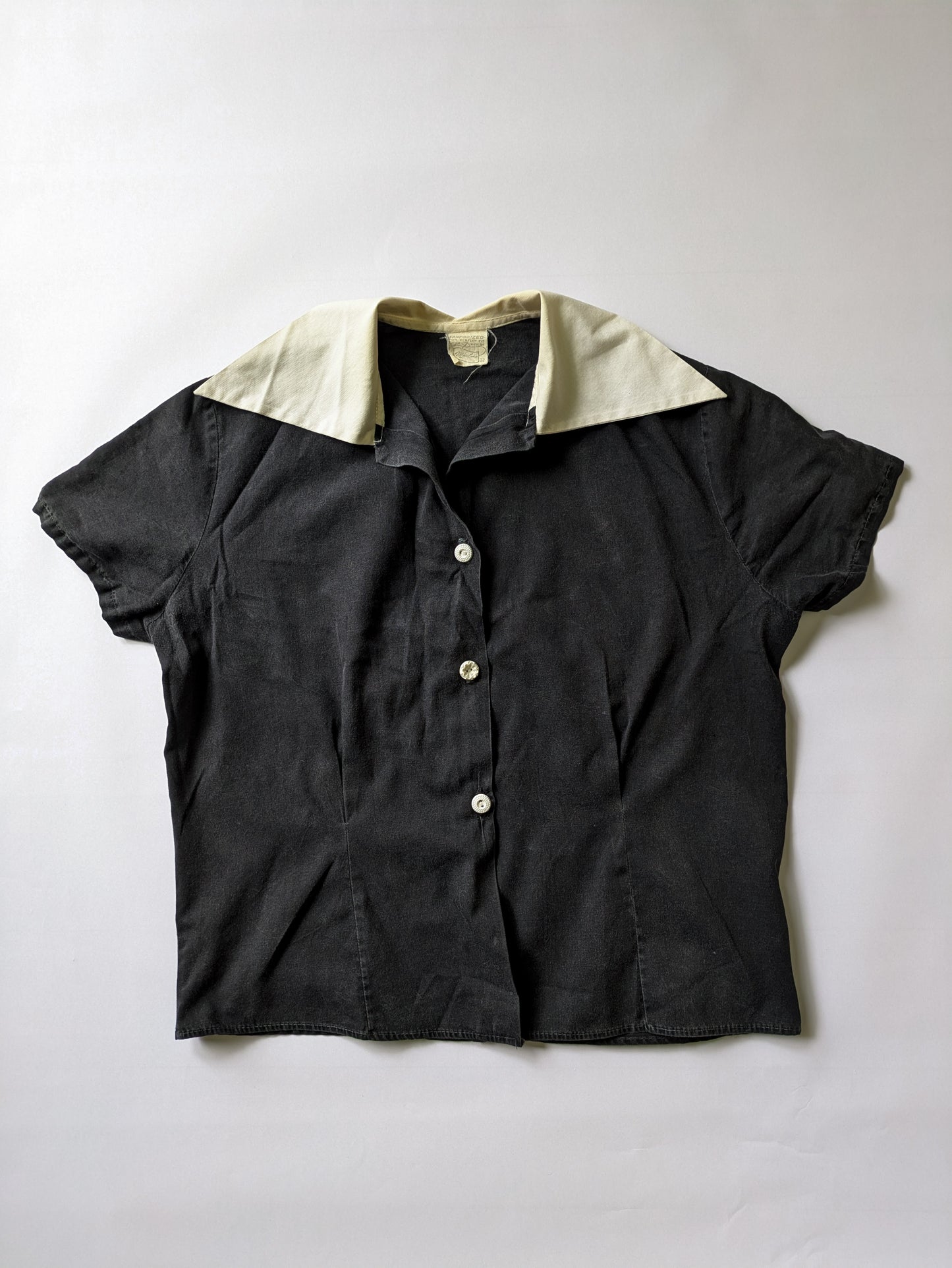 30s/40s Black Blouse
