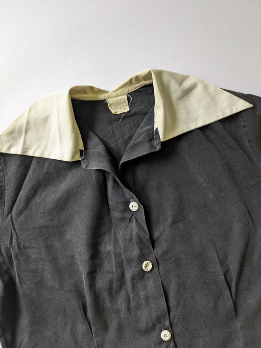 30s/40s Black Blouse