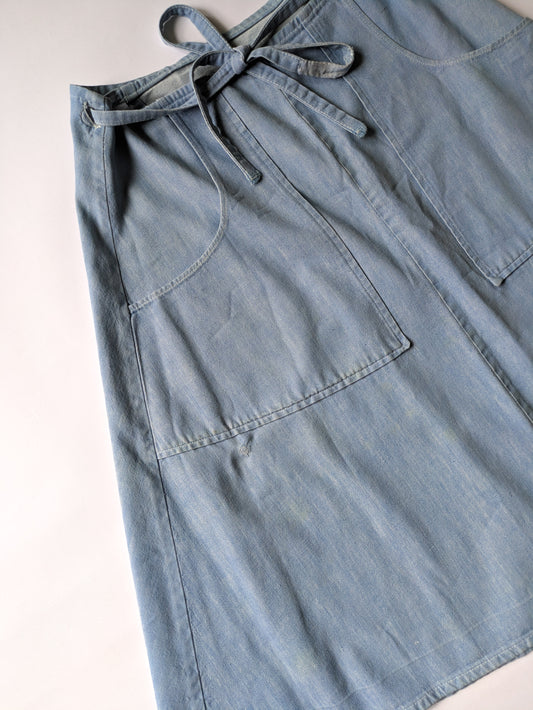 50s Chambray Wrap Skirt