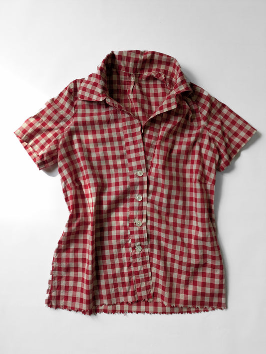 Red Gingham Blouse