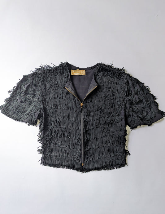 Fringe Zipped Blouse