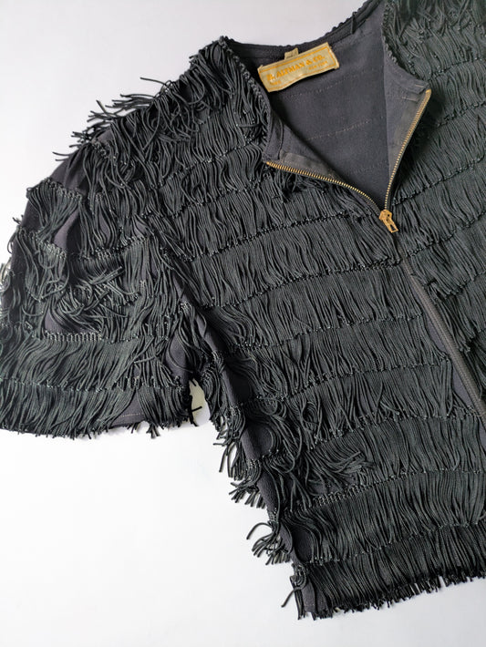 Fringe Zipped Blouse