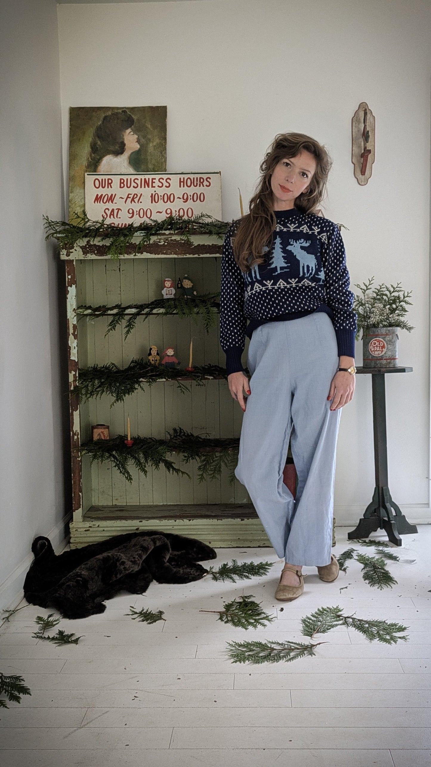 40s/50s Side Button Pants