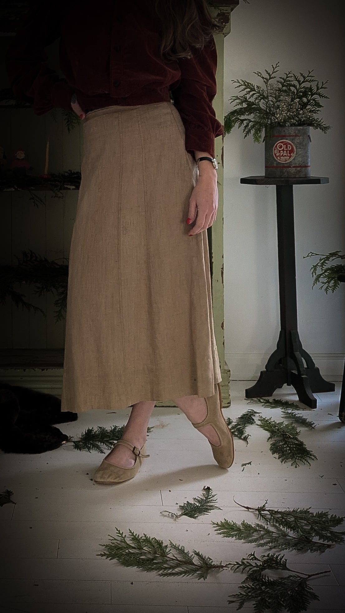 Edwardian Linen Skirt