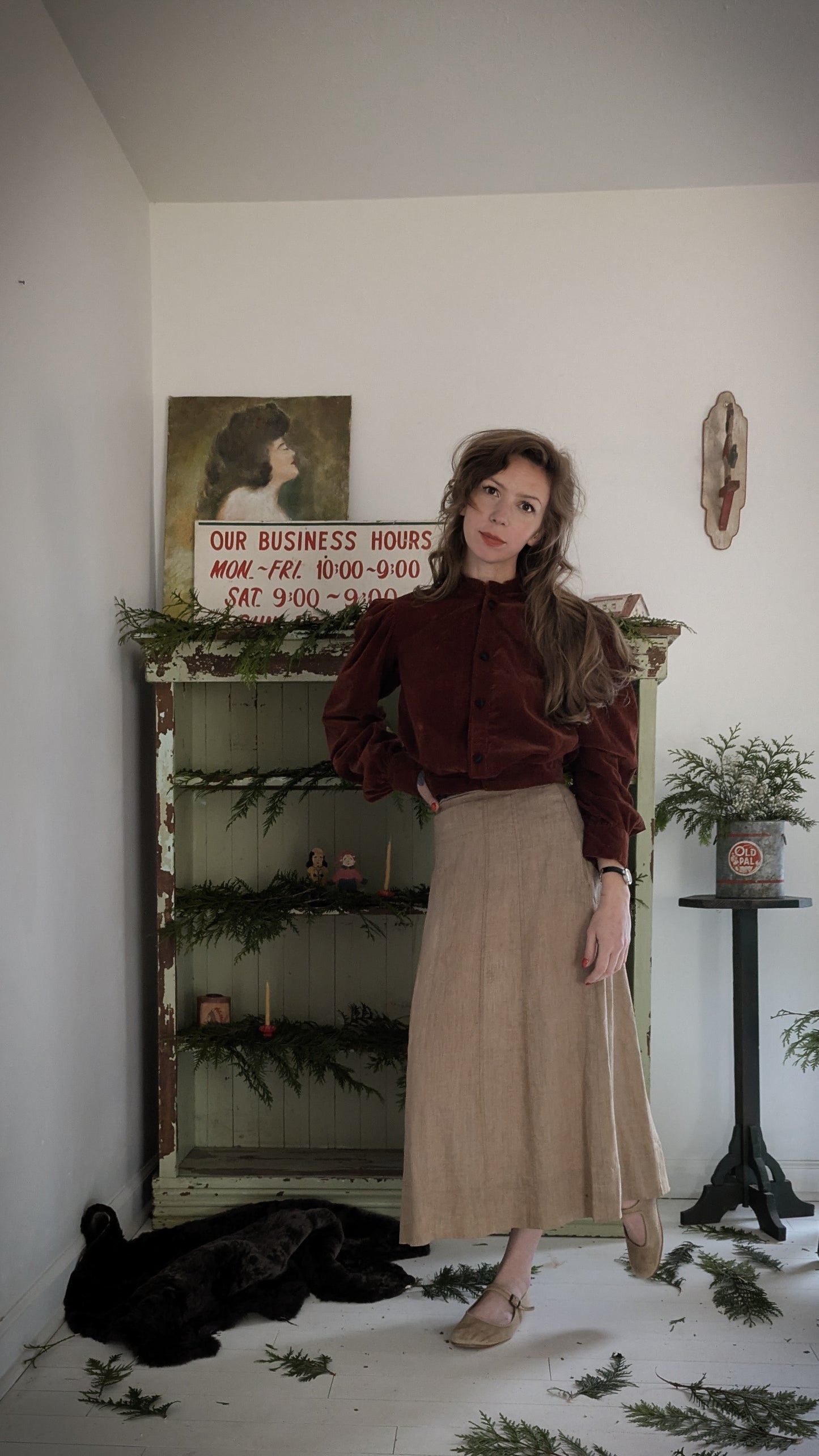 Victorian Velvet Blouse