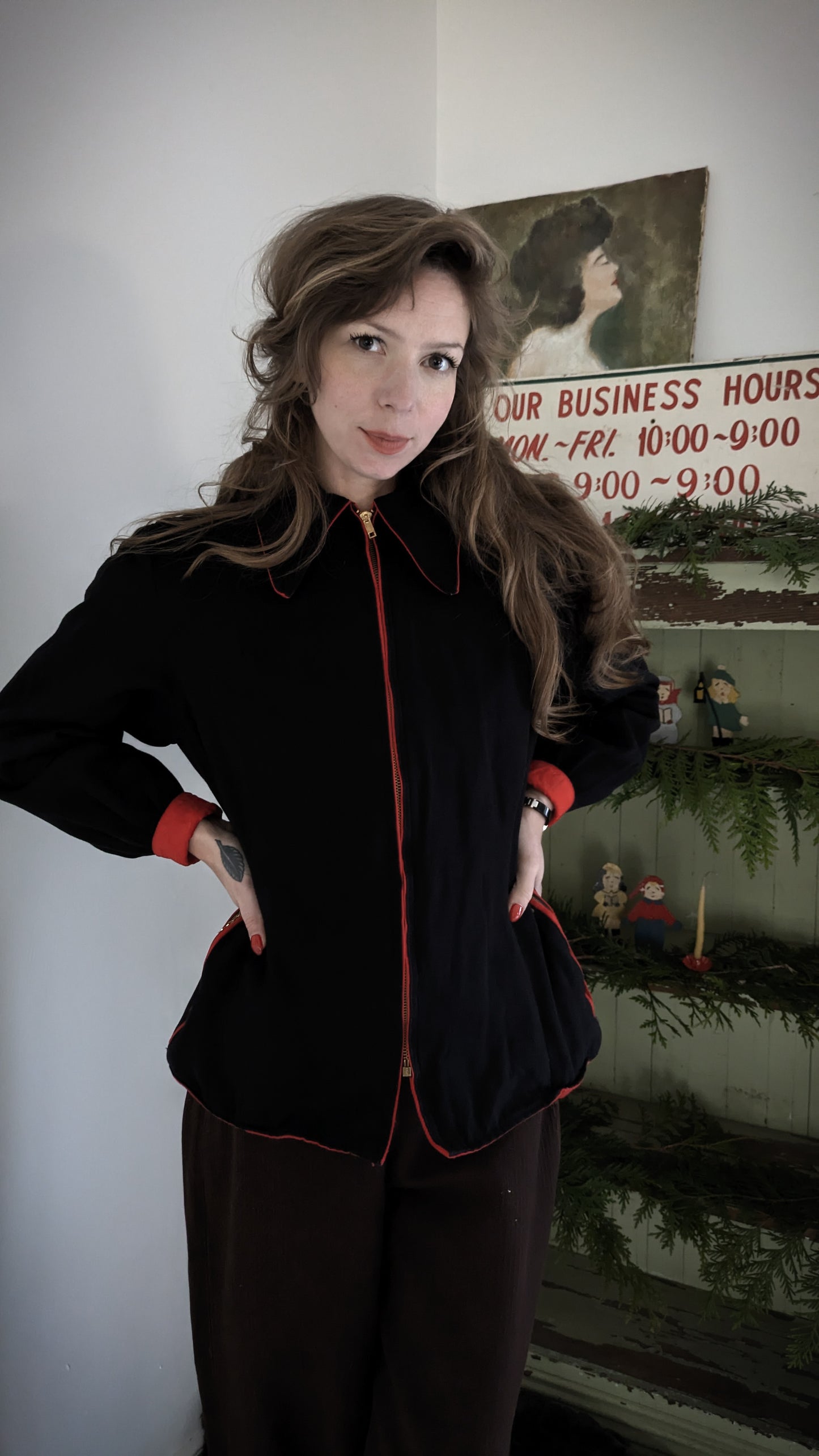 40s Reversible Cotton Jacket