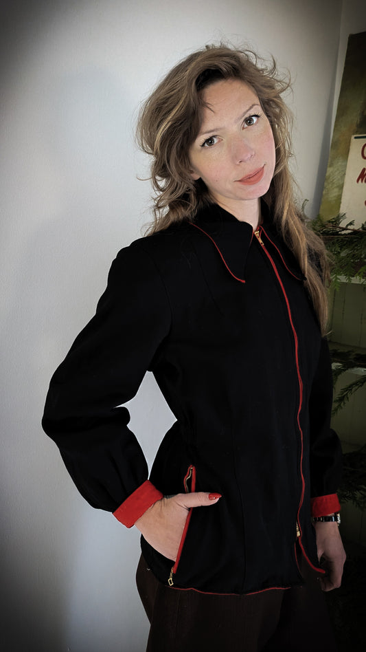 40s Reversible Cotton Jacket