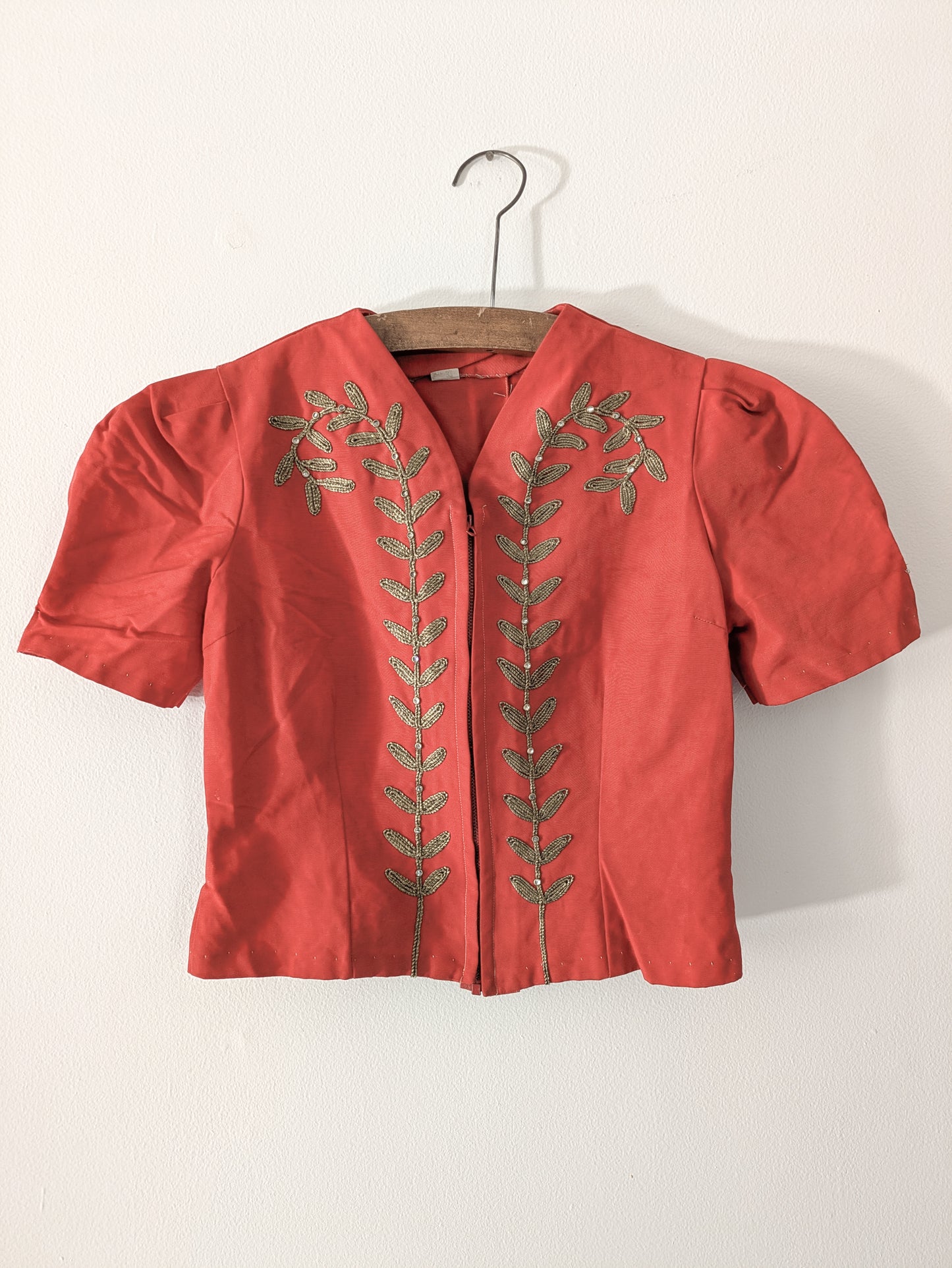 1930s Zippered Blouse