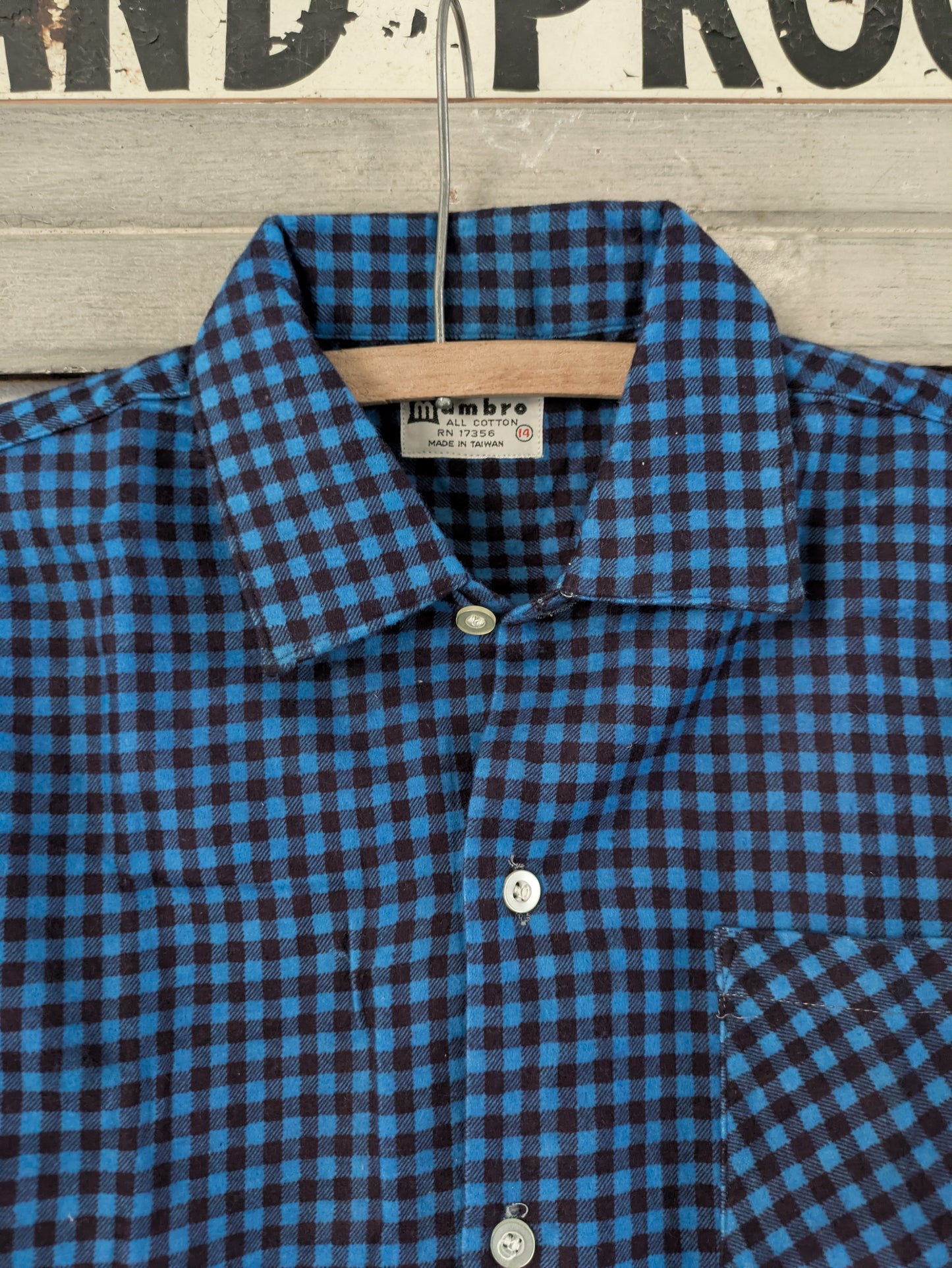 50s/60s Deadstock Plaid Flannel