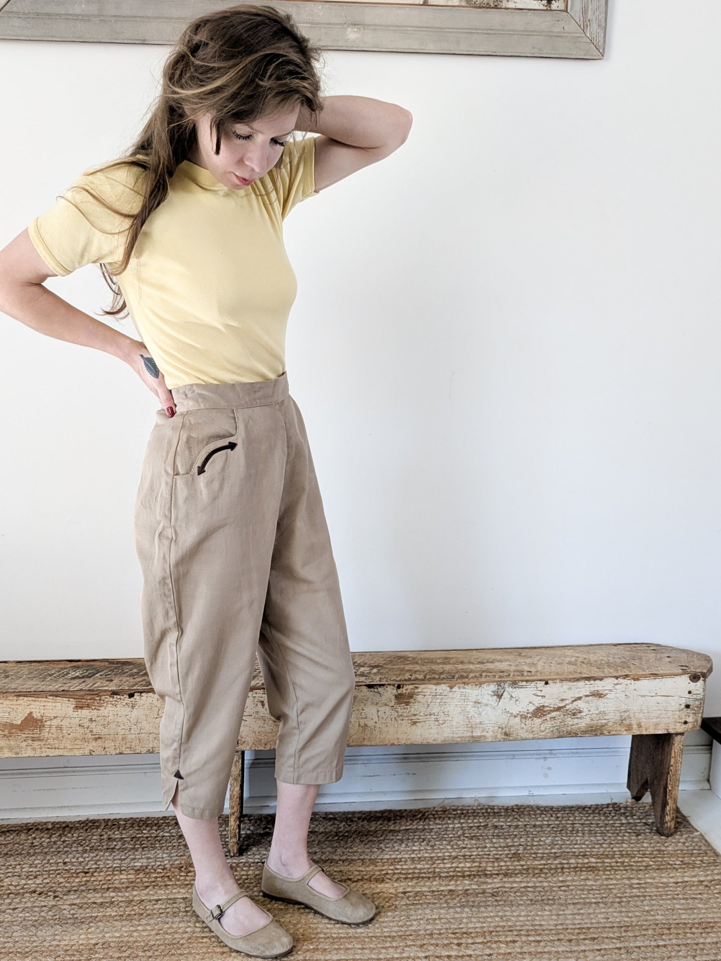 40s/50s Western Cropped Pants