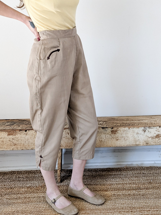 40s/50s Western Cropped Pants