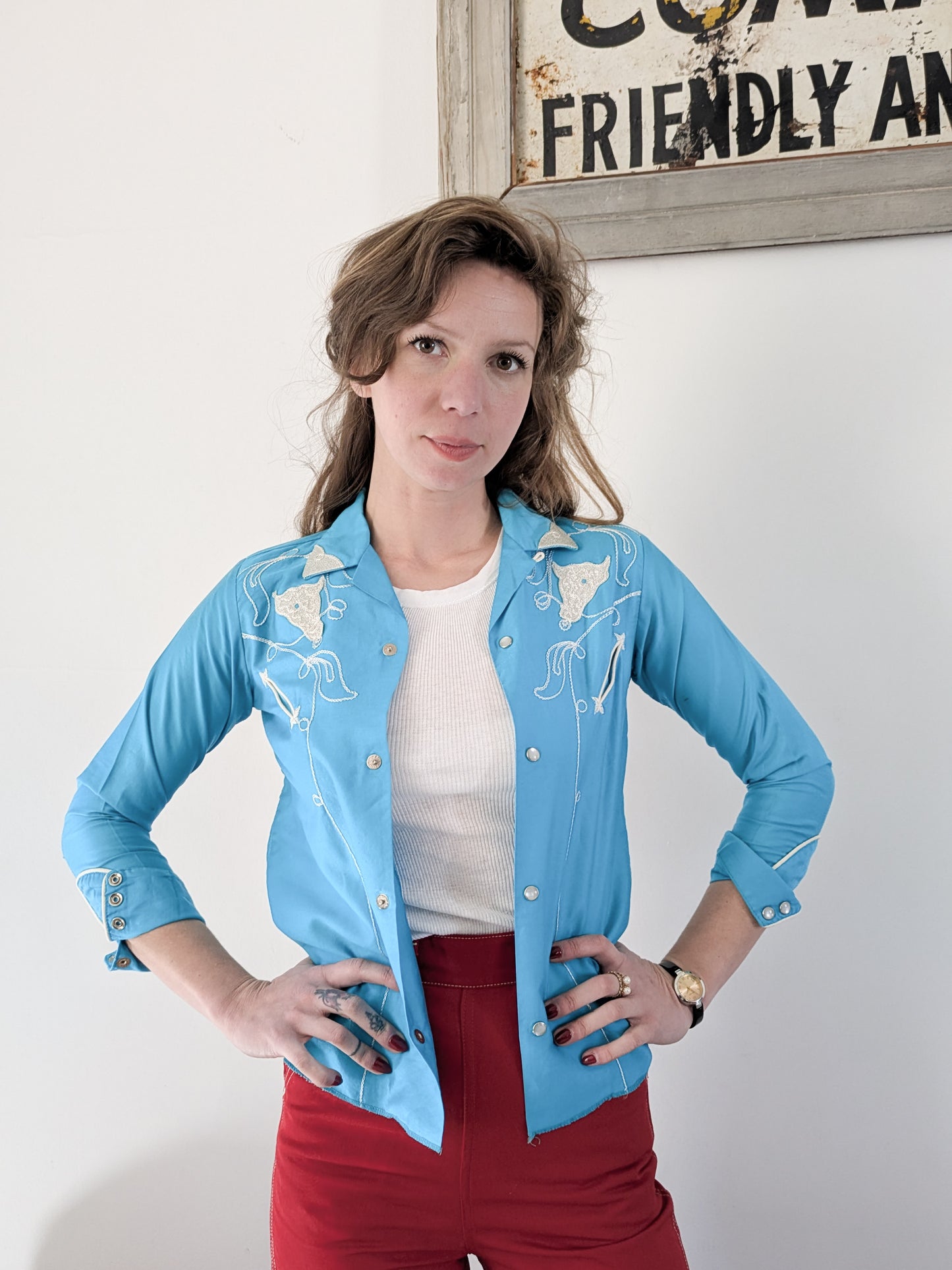 50s Western Top
