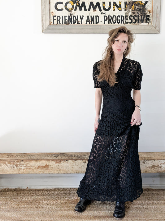Sheer Lace Dress