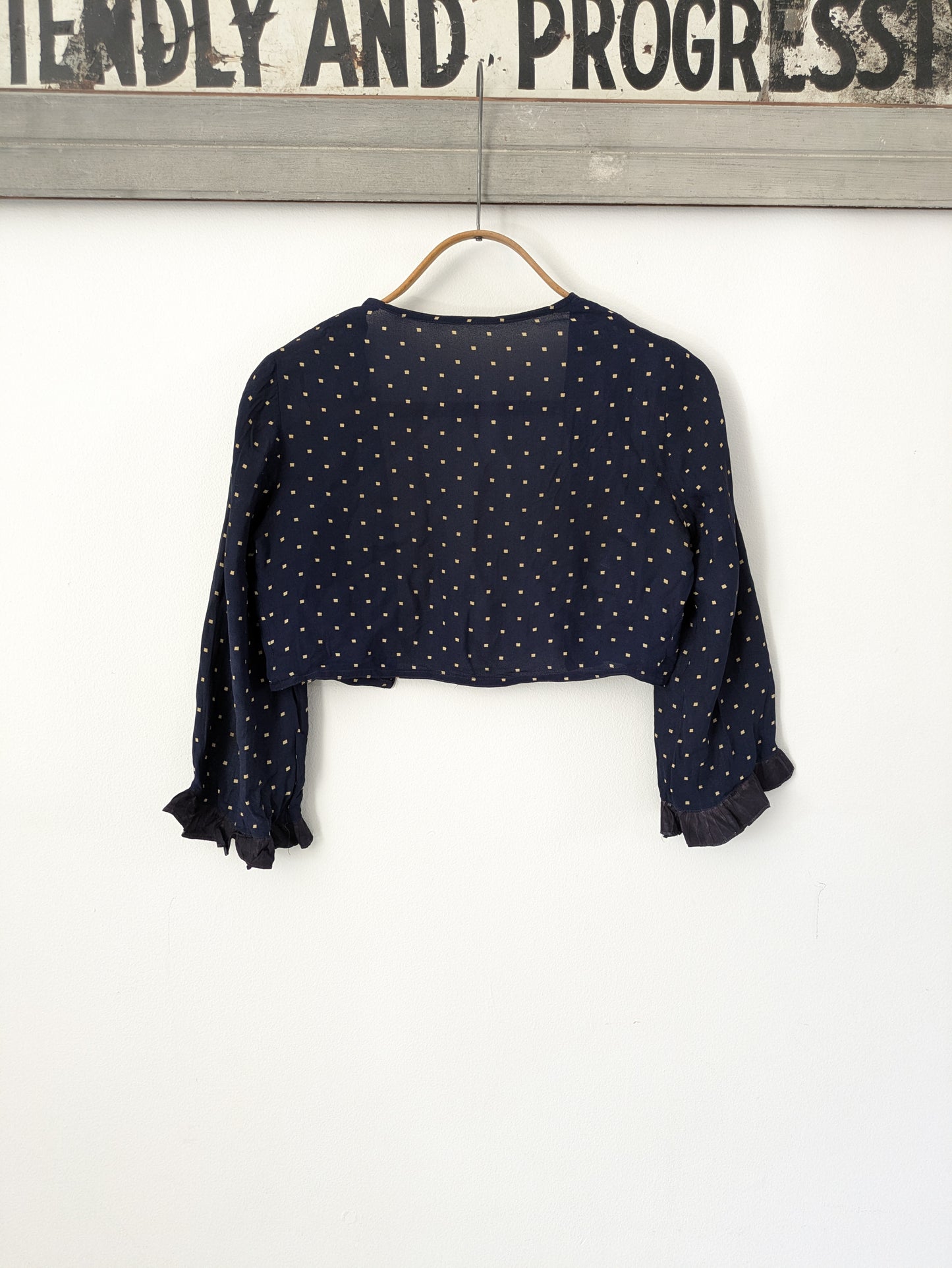Antique Rayon Bolero Blouse