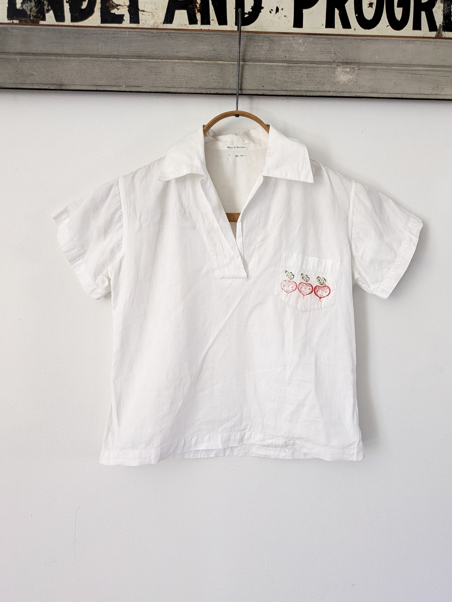 Happy Beet Pullover Blouse