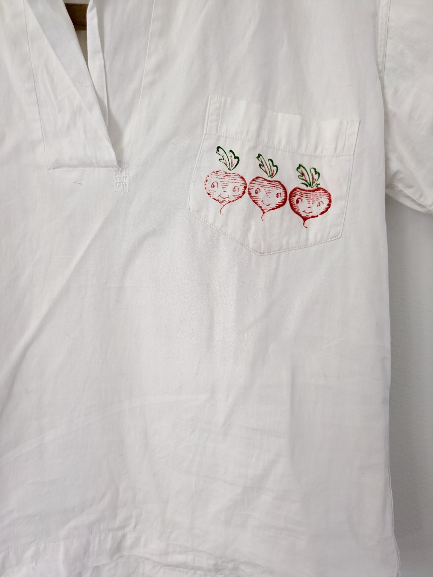 Happy Beet Pullover Blouse
