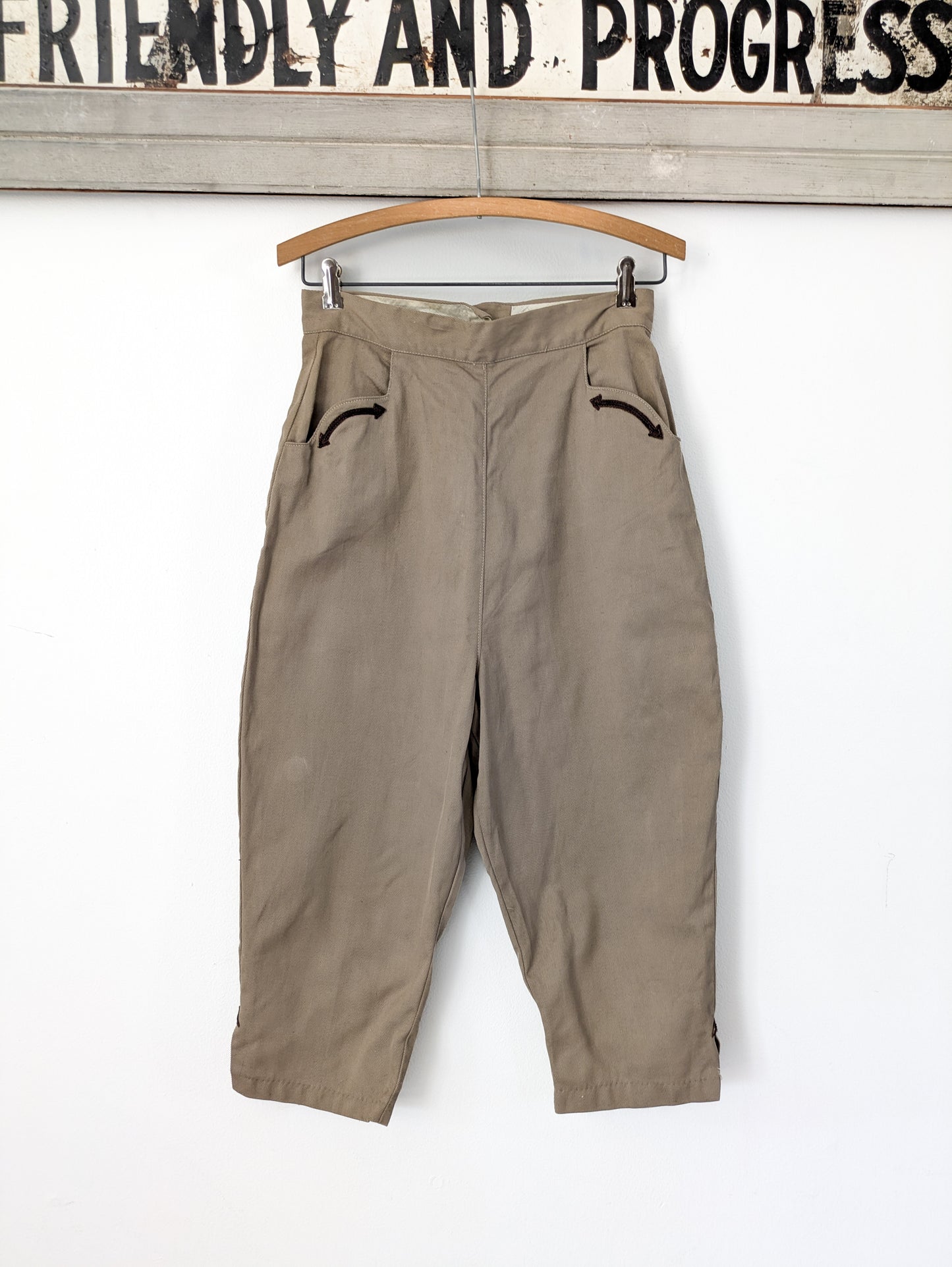 40s/50s Western Cropped Pants