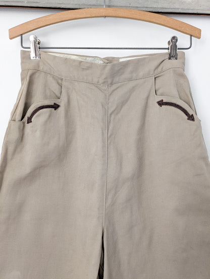 40s/50s Western Cropped Pants