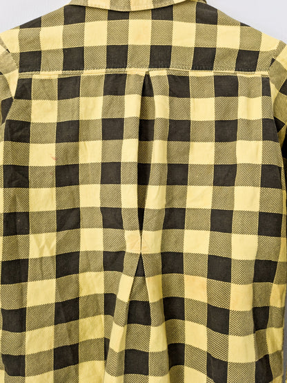 40s Yellow Printed Blouse