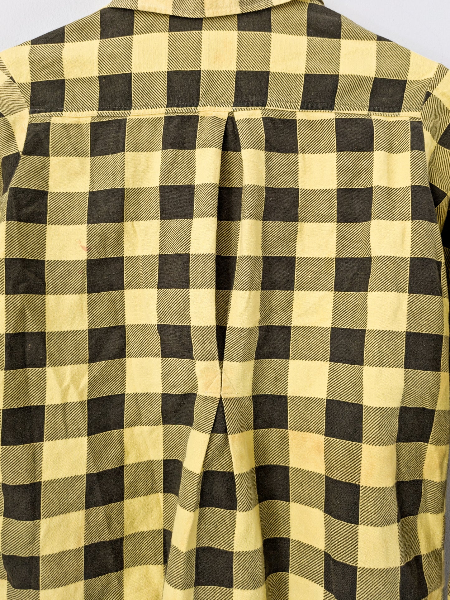 40s Yellow Printed Blouse