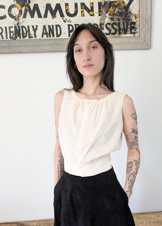 1920s Cotton Blouse