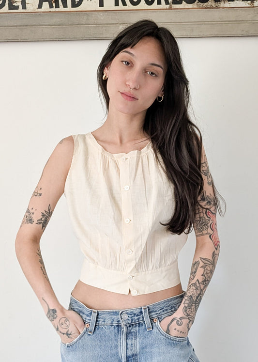1920s Cotton Blouse