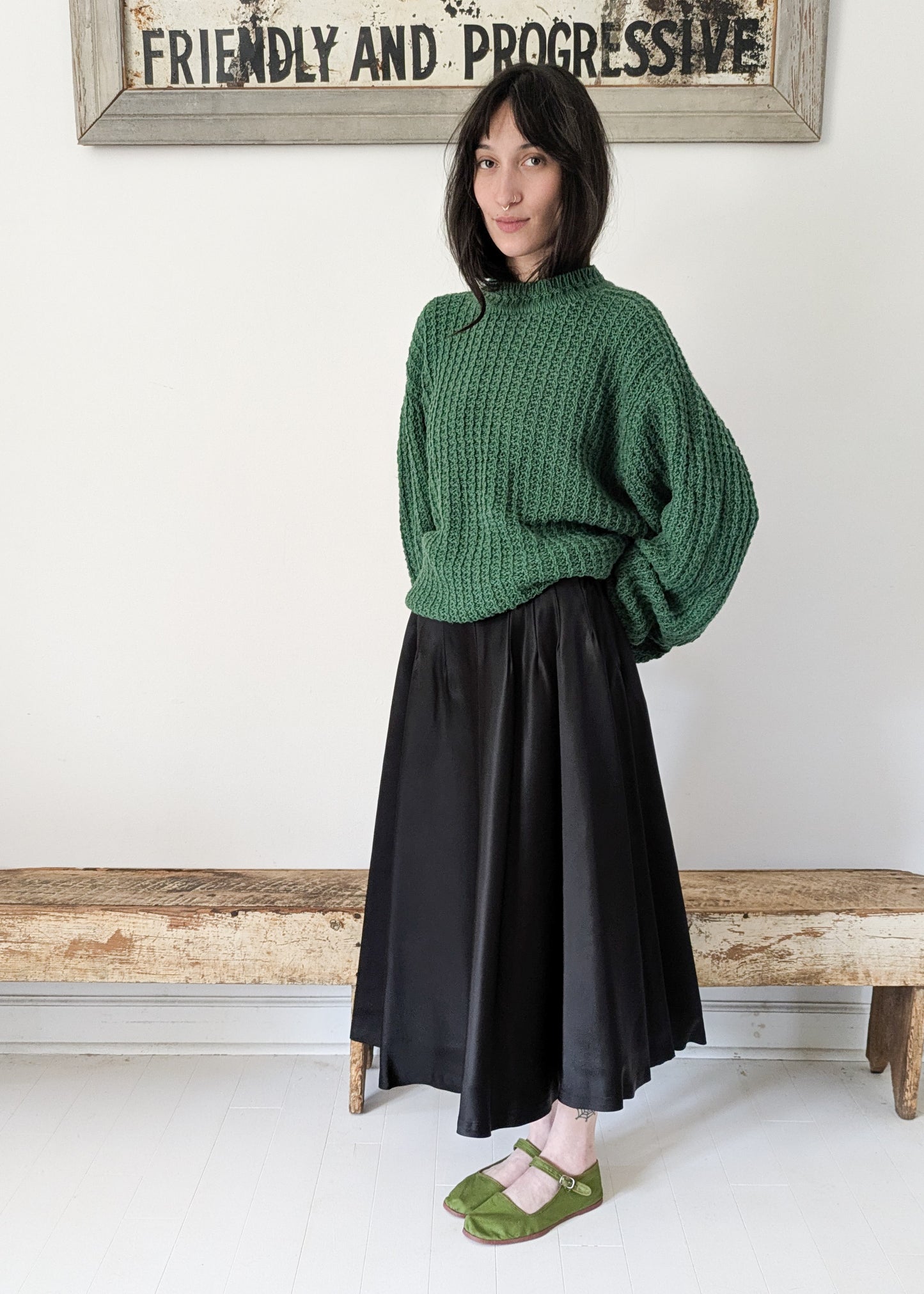 50s Satin Skirt